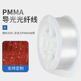 0.25mm塑料光纤线led照明灯饰七彩导光条透明发光PMMA导光光纤