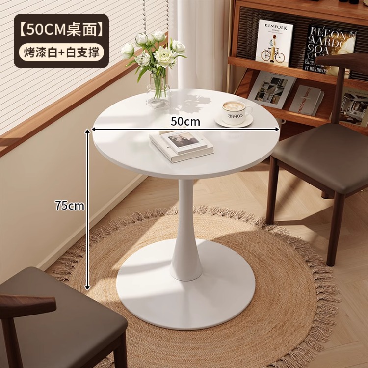 Mesa de centro, mesa de negociación de ocio, combinación de mesa y silla, sala de estar, mesa lateral para el hogar, mesa de café, balcón simple de tulipanes, mesa redonda pequeña