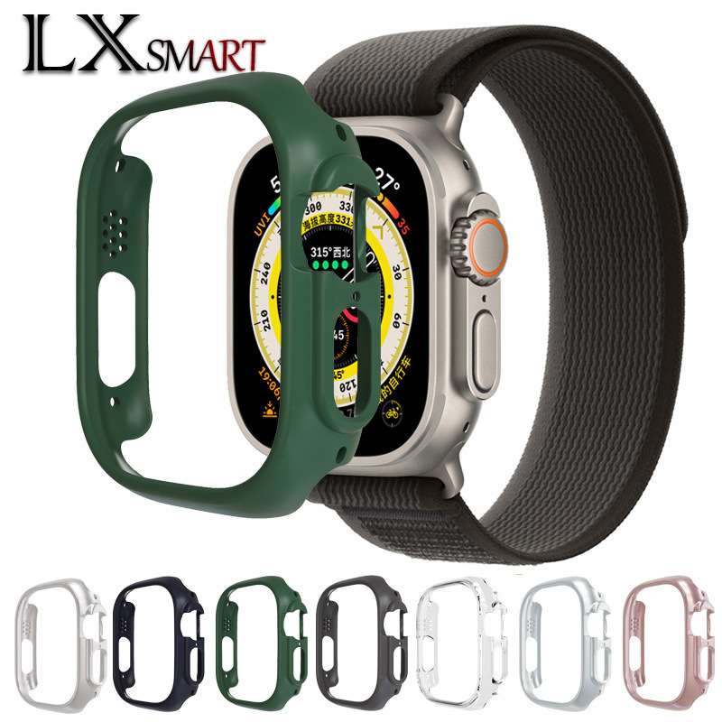 For Apple Ultra watch PC Hollow Titanium watch Case Apple watch 8 Generation Frosted Drop-Resistant Case