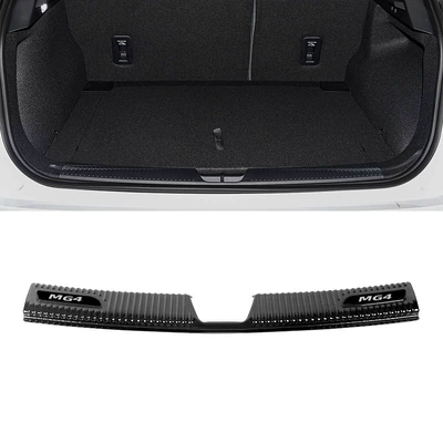 Steel Door Sill Strips Modified | Dekorativ pedal başlıqları - 1-piece-of-inner-rear-guard-stainless-steel-black-titanium-brushed-suitable-for-2023-2025-mg4-ev