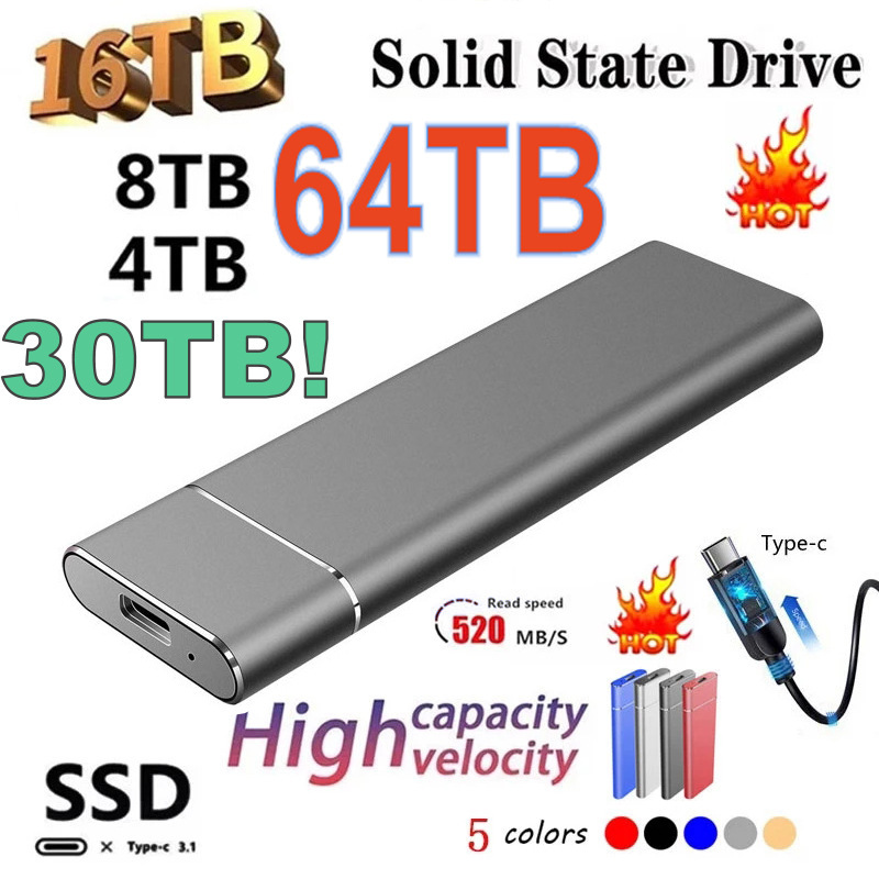 High speed 1TB 2TB 4TB 8TB 16TB SSD silver strip M 2 480/ms second hair