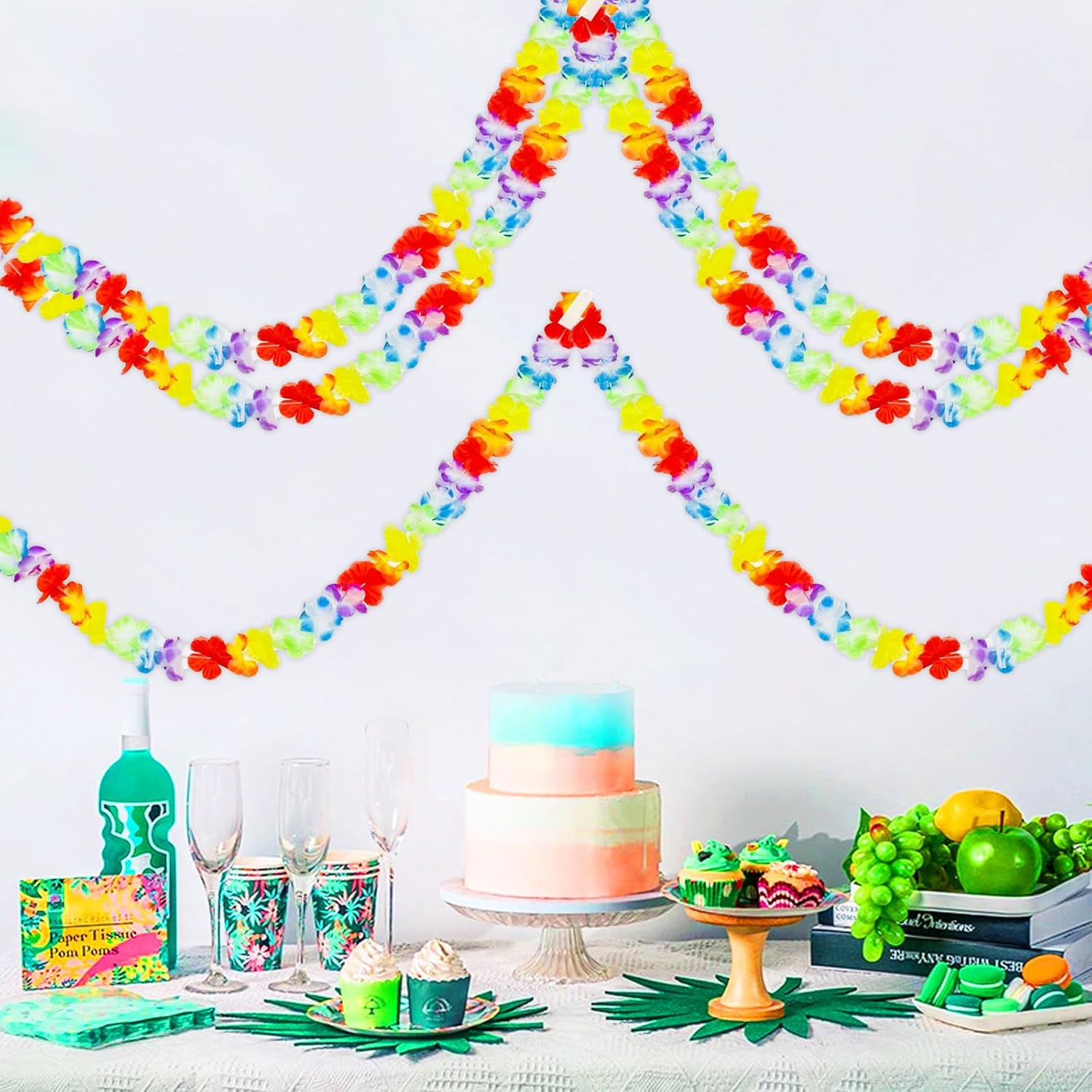 Transfronterizo Amazon Adult Hawaii 3 m cuello halter decoración guirnalda de disfraces espectáculo de baile noche guirnalda al por mayor