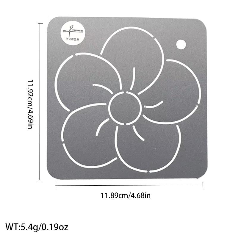 Línea presionando Plantilla de bordado plantilla patrón de ciruela bambú acolchado tablero de dibujo plantilla de bordado herramienta de patchwork
