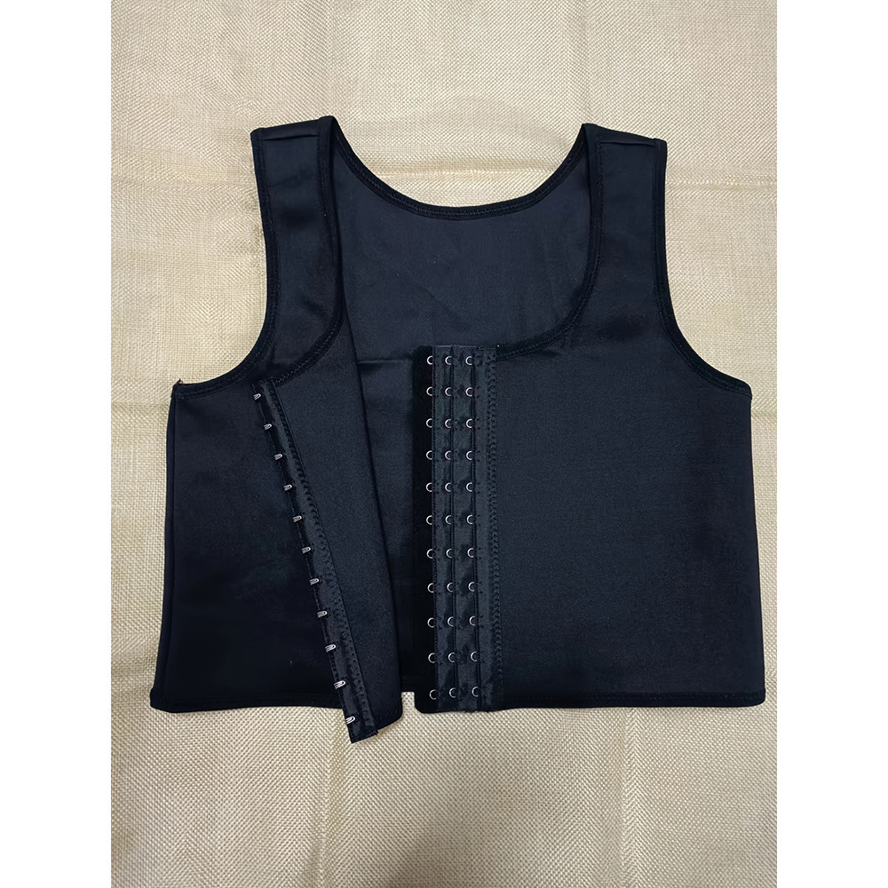 Moda femenina con cremallera frontal botón ropa interior deportiva reunida cinturón corsé sin marcas de soporte de pecho ropa interior de espalda de belleza chaleco de pecho