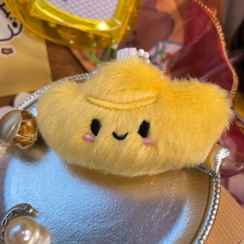Lucky Ingot Plush Doll Backpack Pendant Meaning Fortune and Good Luck Creative Cute Keychain Gift GJ185