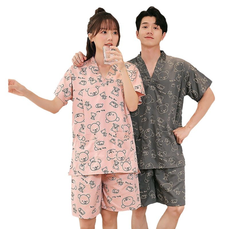 하이 엔드 땀 의류 여성용 퓨어 코튼 나노 가슴 더블 레이어 목욕 센터 목욕 가운 남성 커플 플러스 사이즈 세트