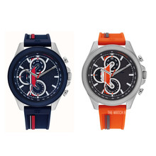 Tommy批发 Hilfiger汤米橙色橡胶表带男士手表1792079/1792083