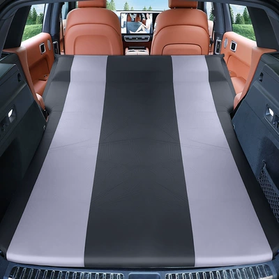Trunk Sleeping Pad, In-Car — Vehicle-mounted inflatable bed - standard-ideal-l7-fixed-pillow-black-and-gray-comes-with-air-pump