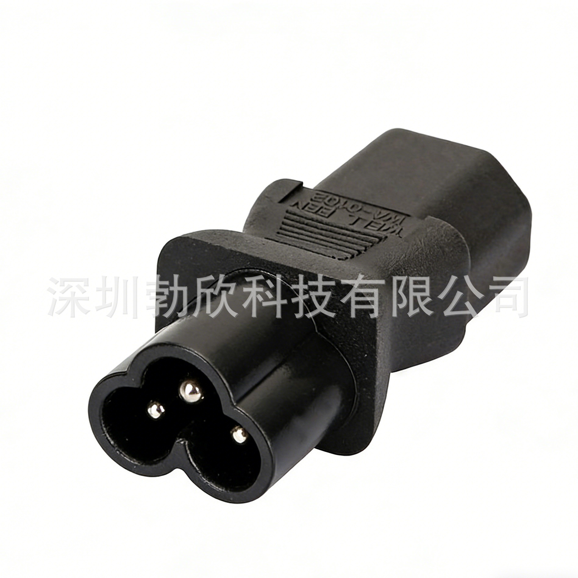 C13转C6 品字插头转梅花尾 圆口转品字电源插头 米老鼠插WA-0102