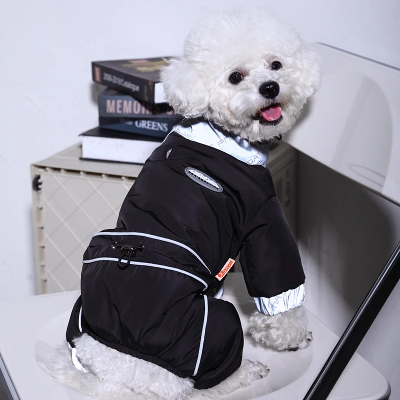 Ropa de invierno para perros mascotas Teddy perros pequeños otoño invierno perros algodón de cuatro patas invierno caliente invierno