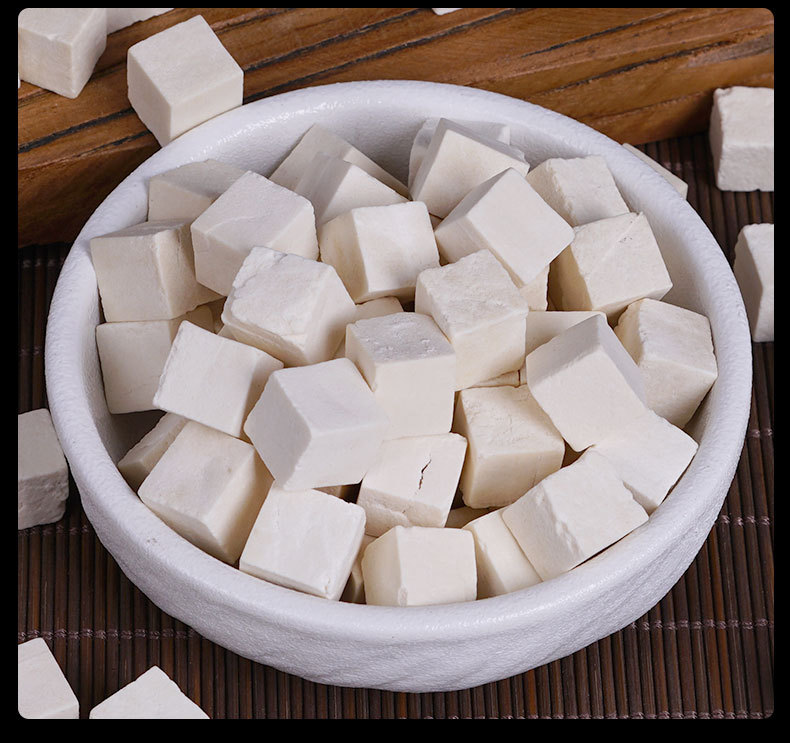 Yunnan White Fu Ling Blocks (Poria cocos) — Sulfur-Free Hand-Selected Food Herb, 500g preparation