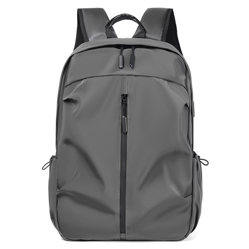 Double-shoulder bag for men, casual large-capacity backpack, outdoor double-back print logo laptop bag for travel, student, and cross-border schoolbag