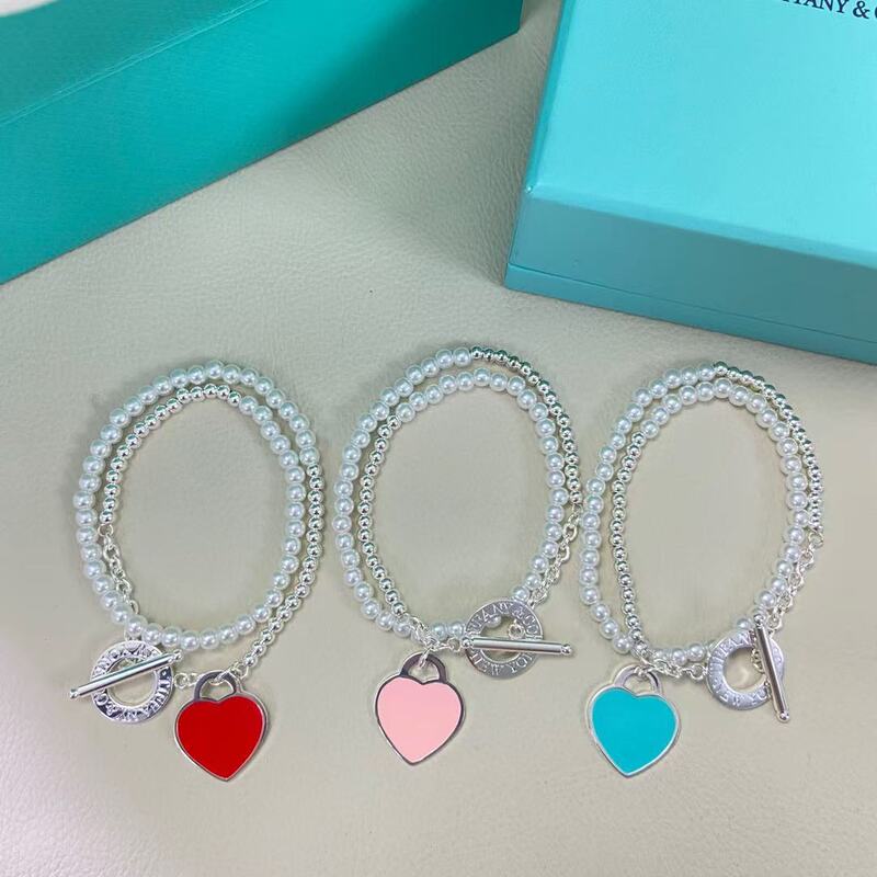 T's New Style Buddhist Beads and Pearl Double Circle Bracelet, Fashionable and Versatile, Light Luxury Niche Hand Jewelry, Cross-Border Hot Sale Wholesale