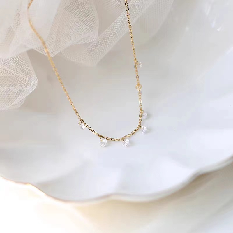 S925 tobillera de plata de ley para mujer, siete diamantes, diseño de nicho, cadena de pies de lujo ligero, sentido de alta gama, accesorios para pies de todo fósforo, nueva tendencia de verano