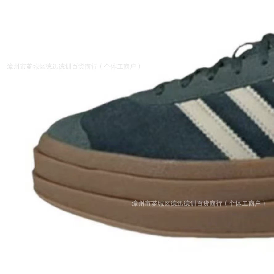 Подлинные оригинальные кожаные туфли Gazelle Adidas низкого кроя, массивная подошва, кроссовки, стиль змеи года, тренировочные кроссовки AD