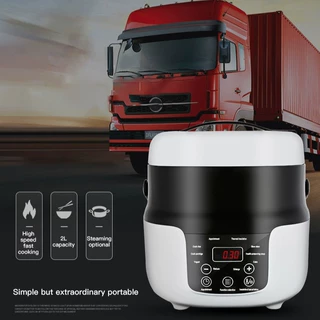 厂家OEM车载电饭煲12V小车24V货车专用car rice cooker跨境专供