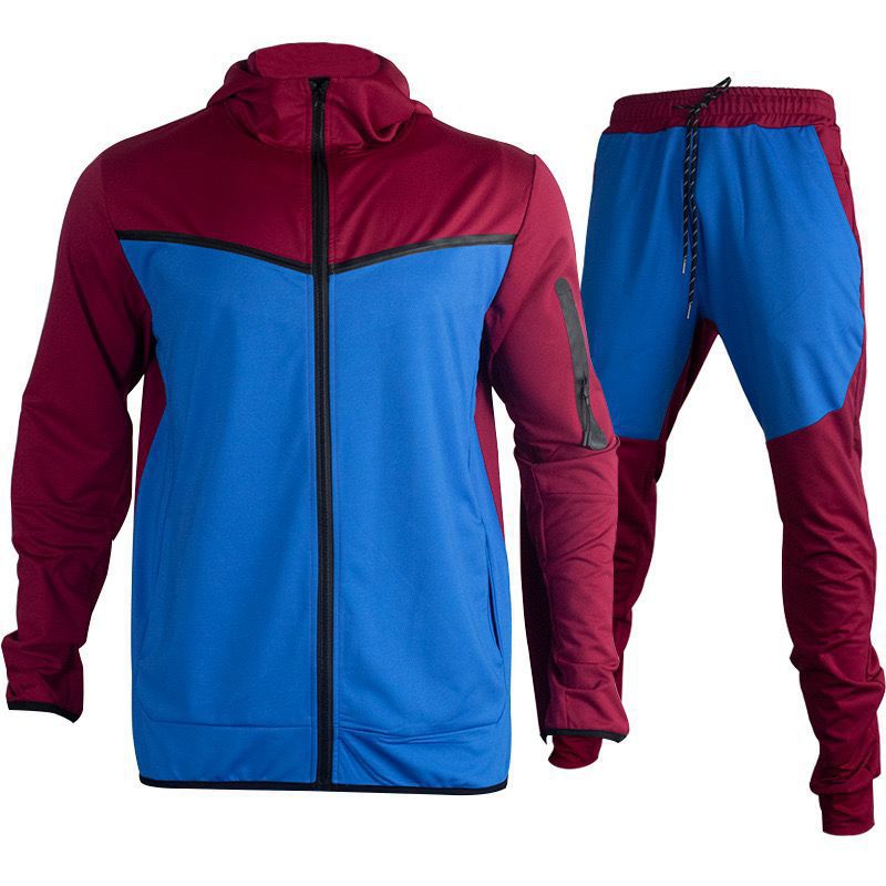 Trajes deportivos para hombres de venta caliente de Amazon transfronterizo en Europa y América Primavera y otoño nuevos pantalones de ropa deportiva con capucha Trajes casuales