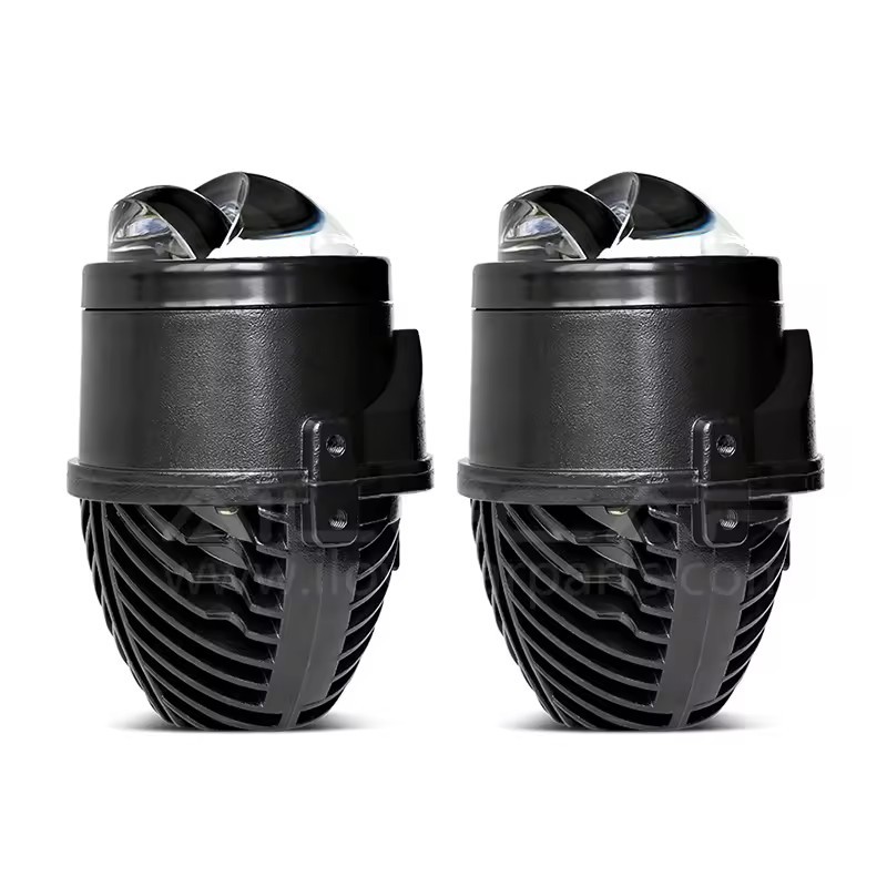 Juego de faros LED de doble lente modificado de luz lejana y cercana