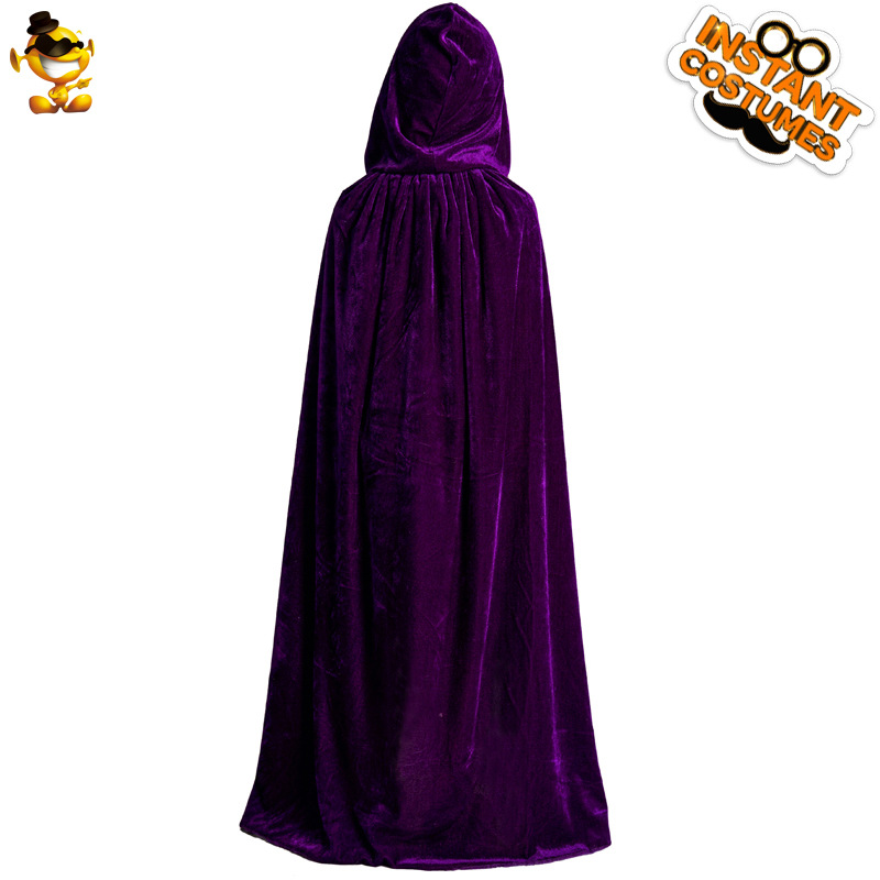 Halloween niña niños terciopelo con capucha partido capa niñas multicolor princesa capa rendimiento traje