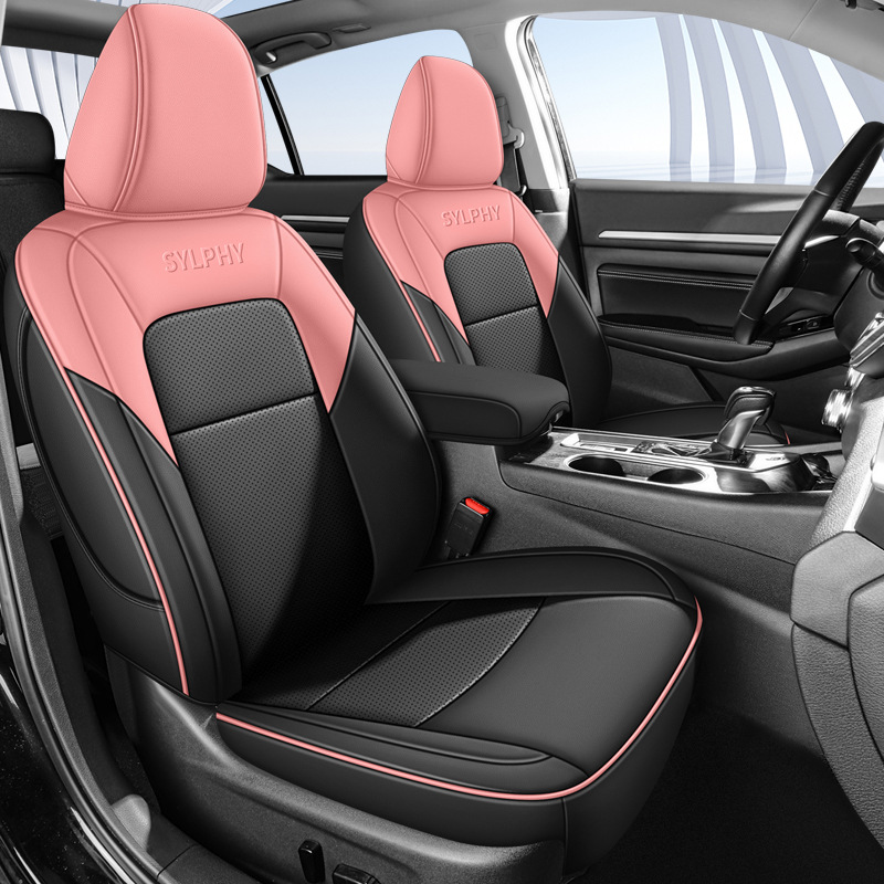 Universal Seat Cover for Nissan Sylphy 2012-2024 Leather Four Seasons (Modelə uyğun (Original) oturacaq örtükləri) - nissan-sylphy-ordinary-leather