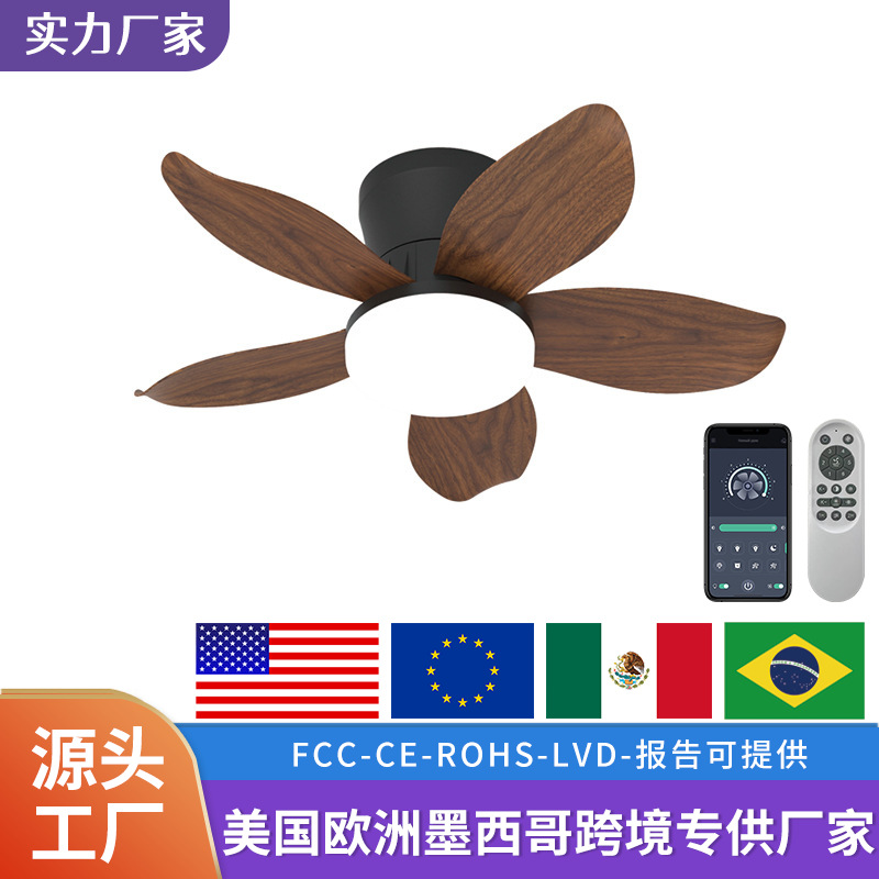 2025 Ceiling Fan Light with Blade Fan, Suitable for Dining Room, Home, Bedroom, Living Room, Simple Design with Electric Fan, Ceiling Light for Cross-Border Sales
