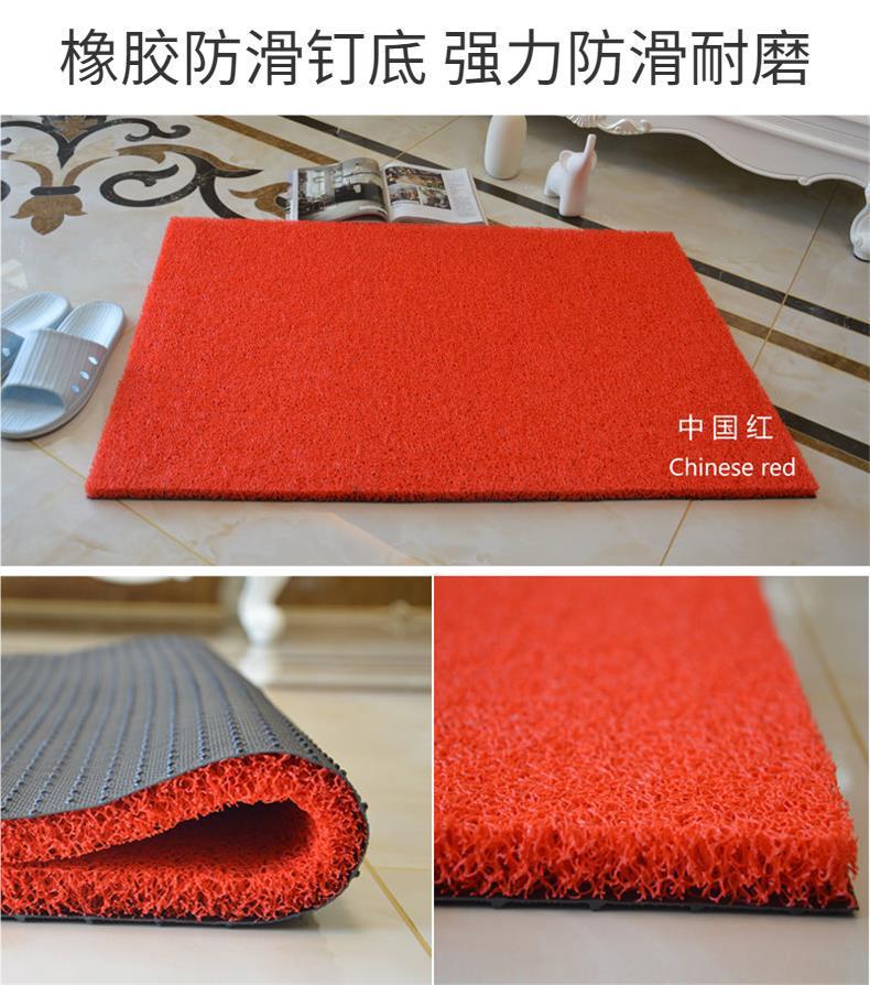 Thickened silk loop floor mat, extra-thick foot mat for home use, entrance door, elevator corridor carpet, car floor mat, can be cut to size