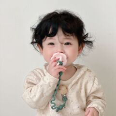 2024insシンプル風乳首防失チェーン歯ゴム玩具噛み切り防止チェーン木クリップ付きロープ