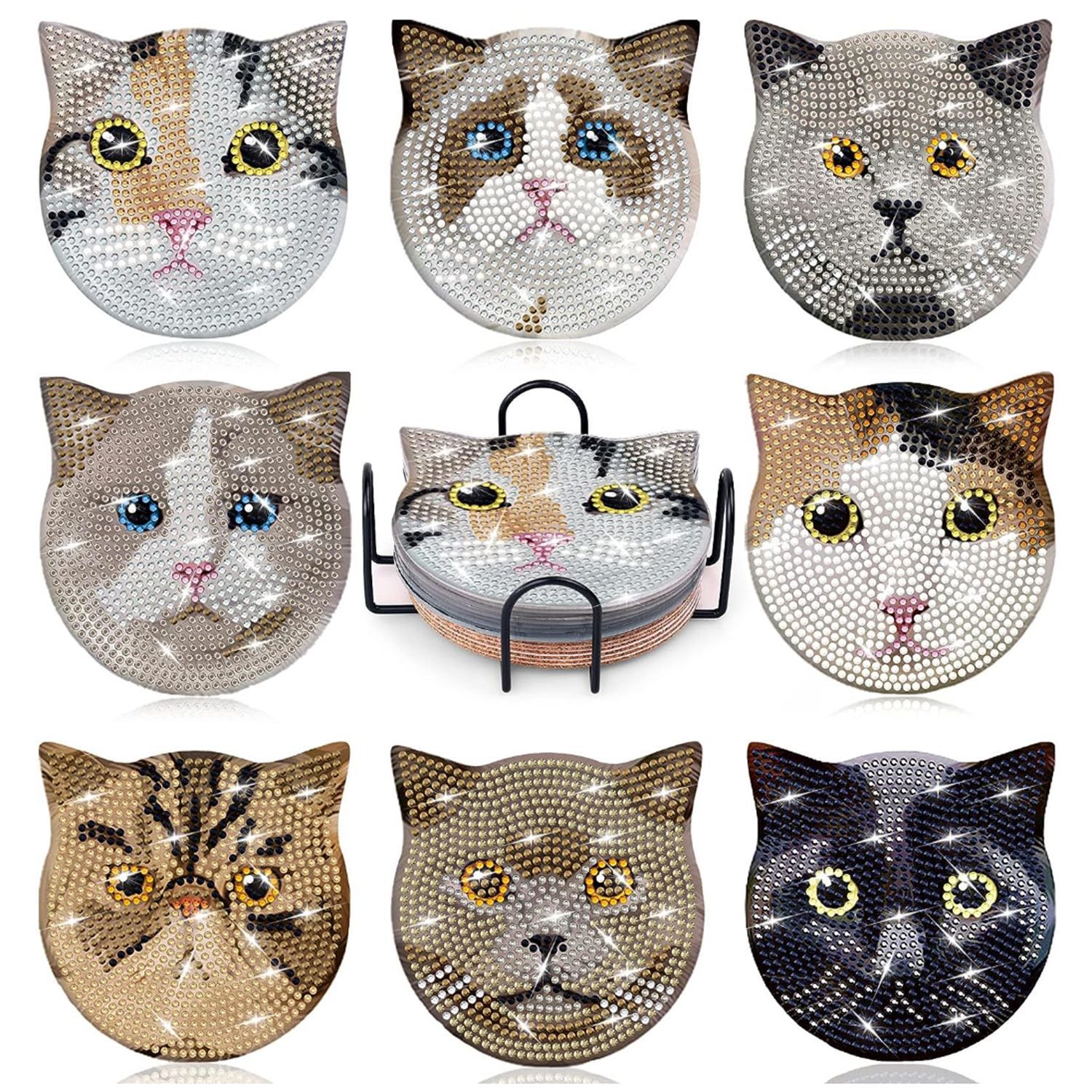 고양이 BD4 [아크릴 8 조각 철 프레임]]