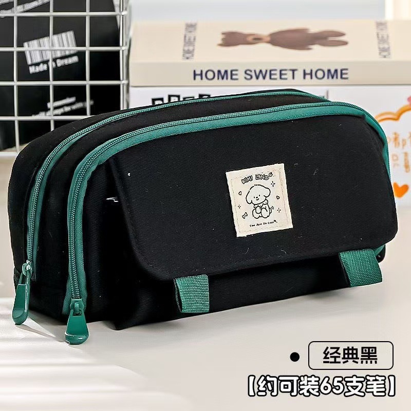 小学生の筆袋女子学生の高颜値大容量汚れに強い鉛筆ケース中学生insシンプル文房具袋卸売り|undefined