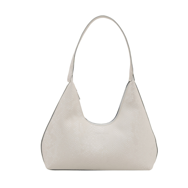 Bolsa de brazalete de hombro, primavera y verano de moda con patrón de serpiente, 2025 ocio, nuevo estilo coreano de textura simple, bolsa de tendencia de braza.
