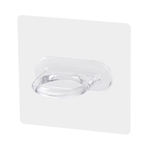 Transparent ring hooks adhesive cleaning agent storage hooks small items hanging plastic hooks storage organizer rack