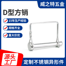 【厂家供应】D型方销工业机械不锈钢安全销 各类插销供应