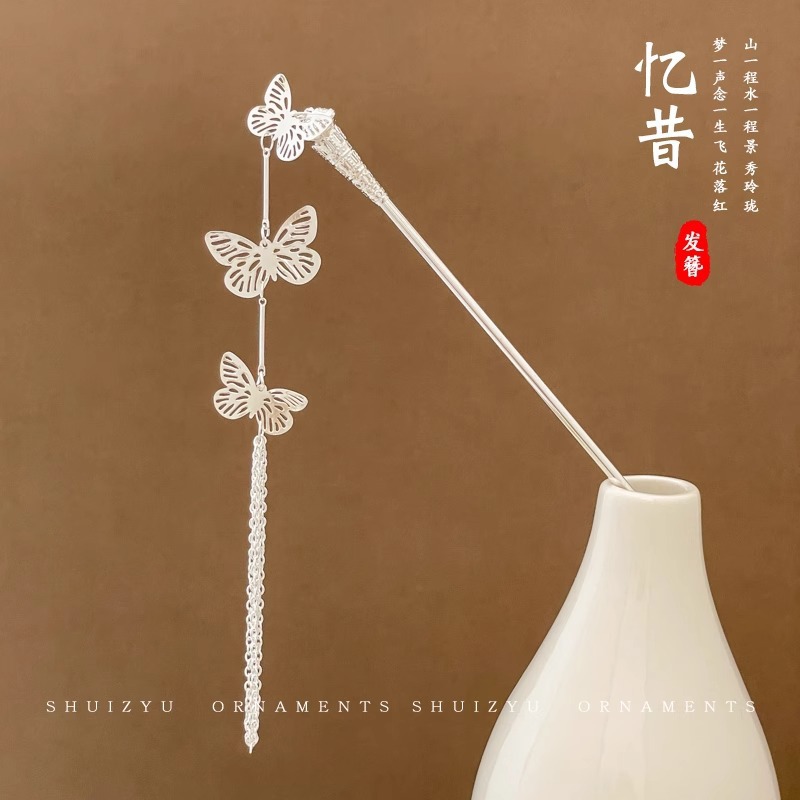 Nuevo estilo chino flange flores alfileres de cabello de alta calidad mujer cabeza trasera alfileres de cabello chino cheongsamos alfileres de cabello tocado