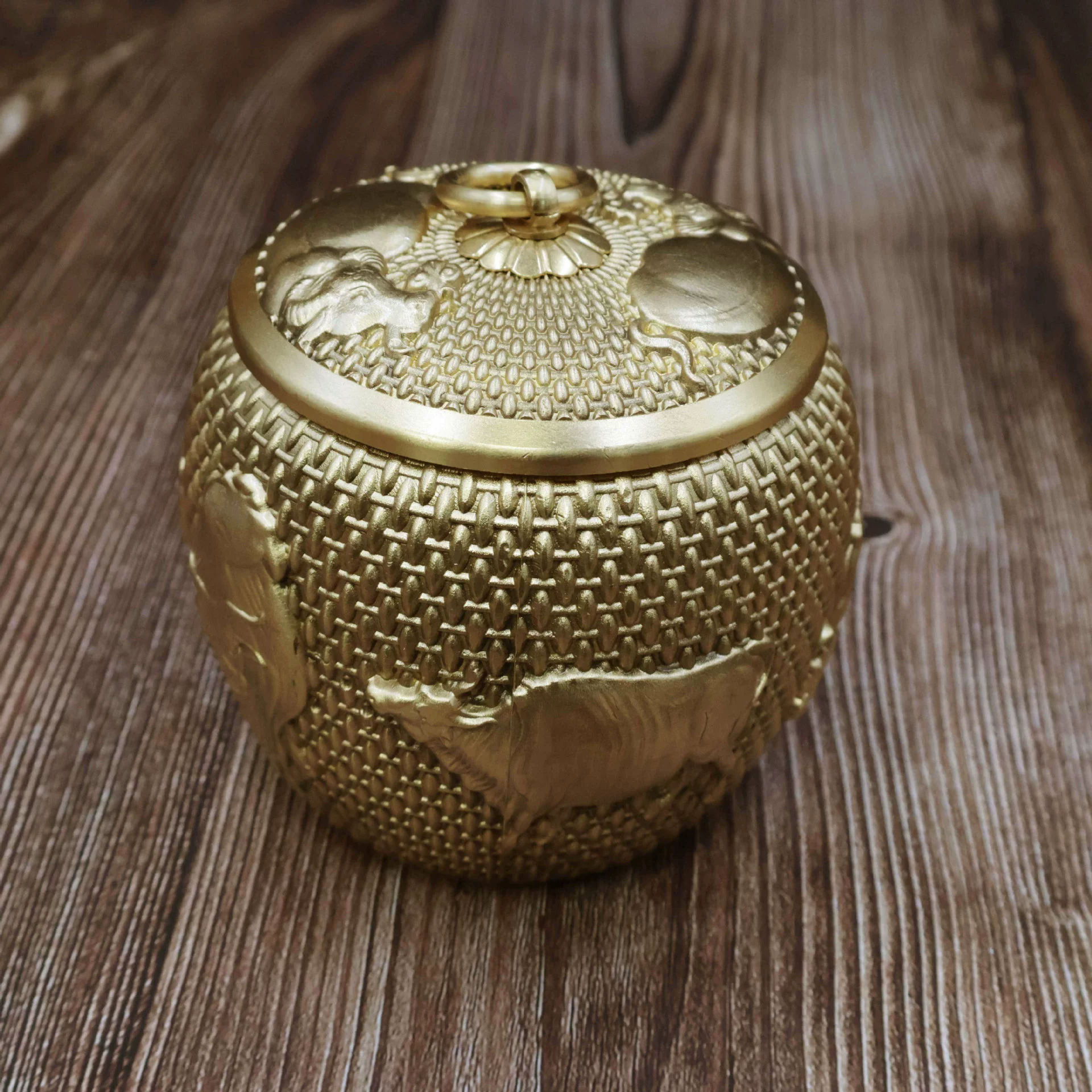  Brass Wuniu чайная банка, герметичная банка, высококачественная маленькая металлическая банка для хранения чая, чайный склад, домашнее пробуждение хранение чая банка