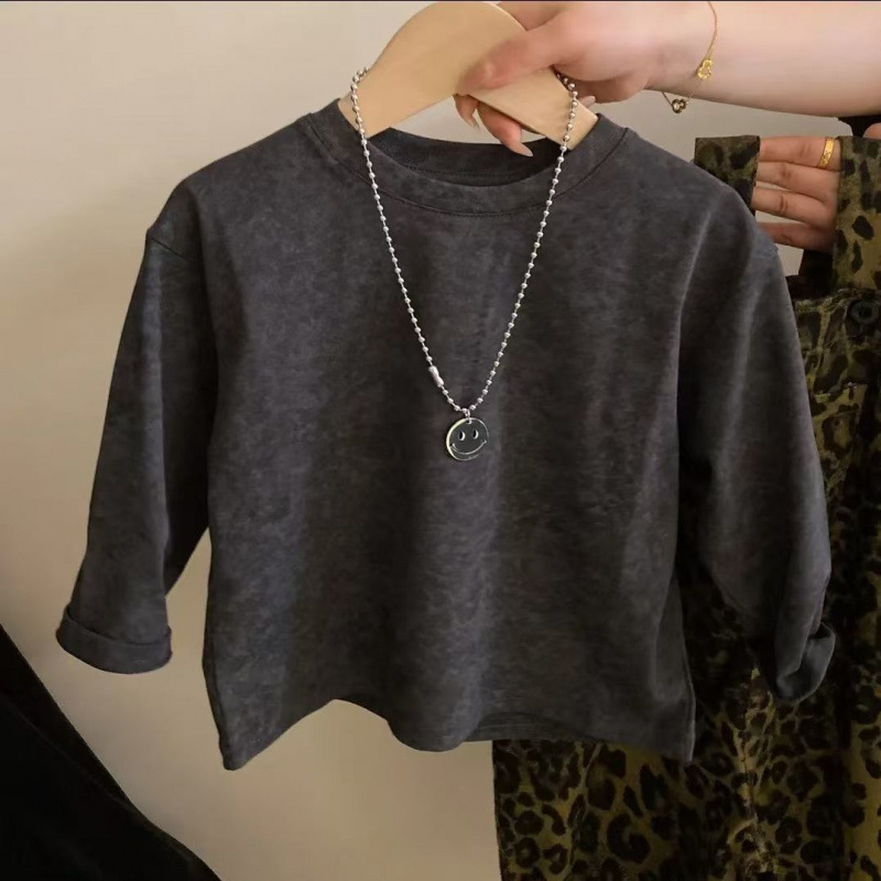 어린이 가을 바지 바지 스트래퍼 세트 새로운 유행 레오파드 무늬 스트래퍼 어린이 서양식 바지 바지