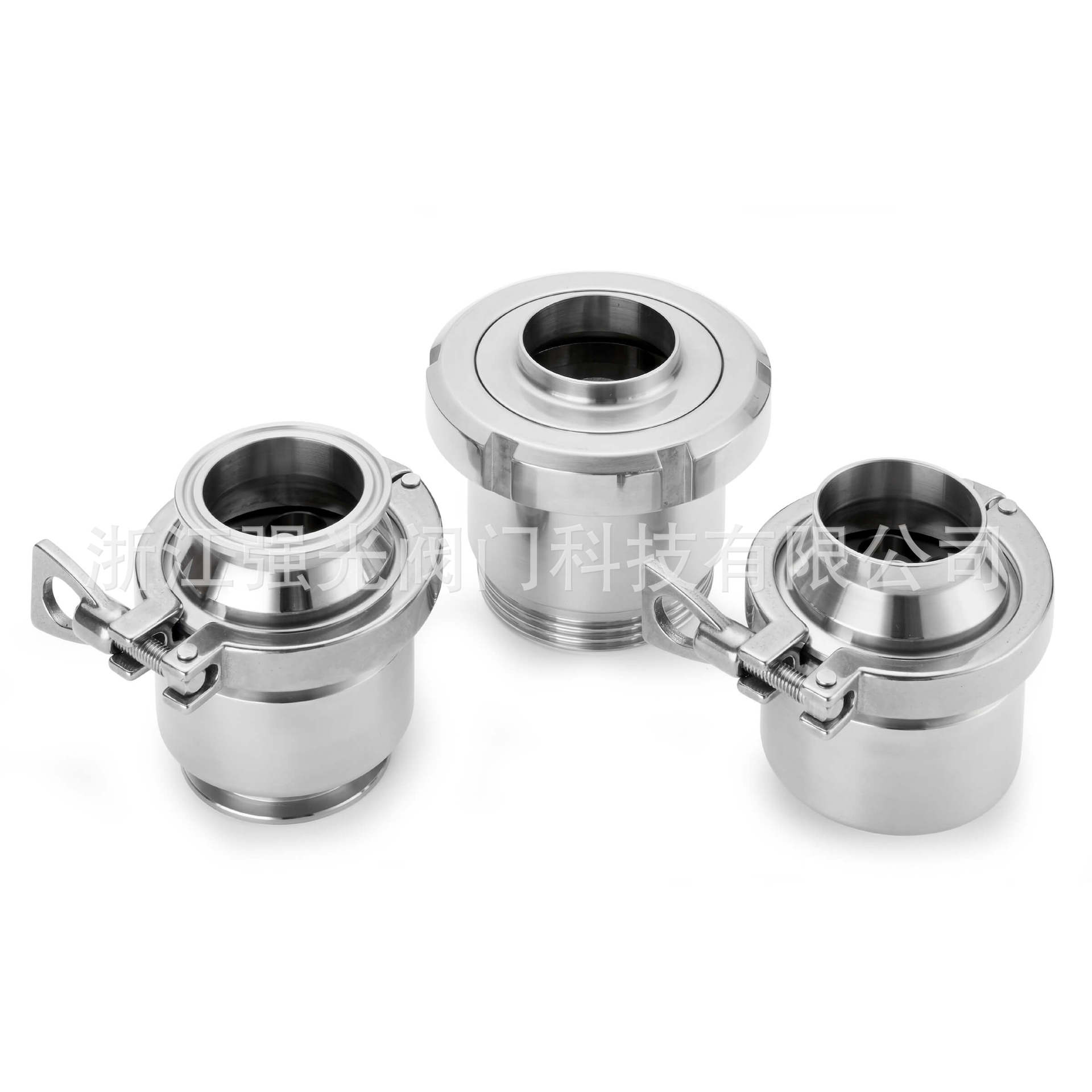 卫生级卡箍止回阀，卡箍式，快装，焊接，活接，食品级 不锈钢304