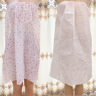 ⇖ Source Factory Disposable Bath Skirt Non-Woven Apron Beauty Salon Sauna Steaming Tube Top Bathrobe