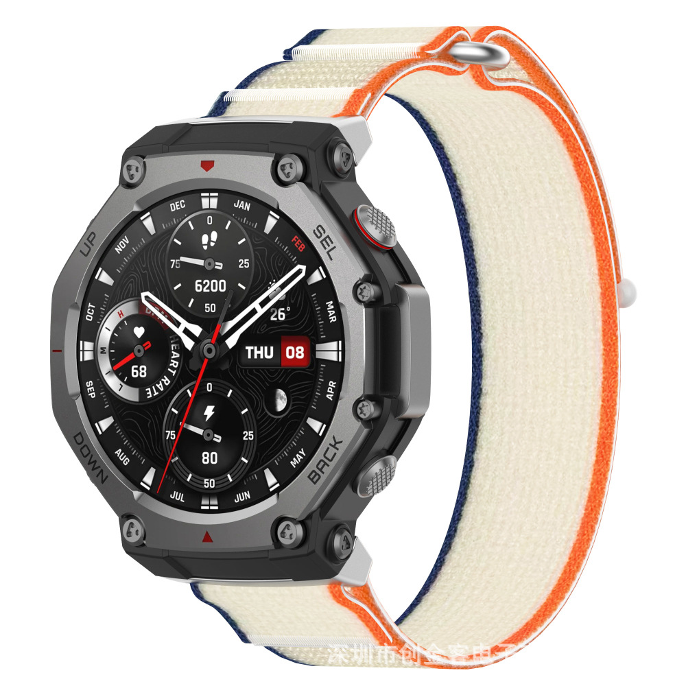 Aplicable para Huami Amazfit T-REX3 tiranosaurus tercera generación correa de velcro de diámetro de campo al aire libre de nylon