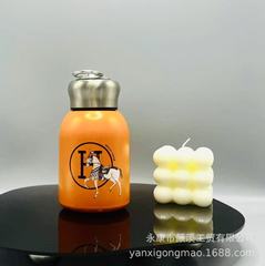 创意316不锈钢小胖丁保温杯高颜值迷你简约小肚杯带提环水杯轻奢