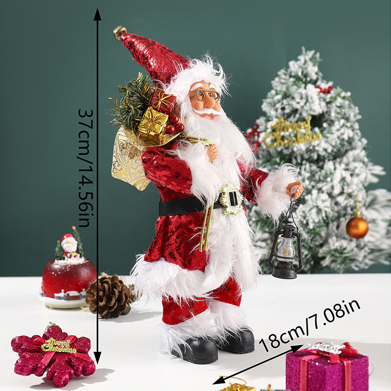 Fabricantes para DIBUJOS ANIMADOS paño felpa Santa Claus muñeca colgante adornos juguetes Navidad decoraciones