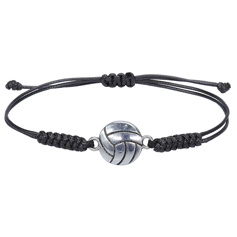 Woven acrylic baseball football basketball tennis pendant handmade