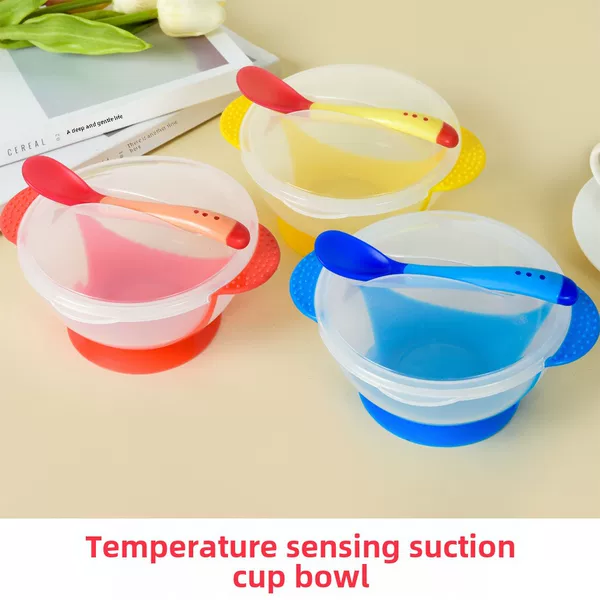 Factory direct baby suction bowl non-slip anti-fall baby bowl baby training bowl super suction complementary bowl