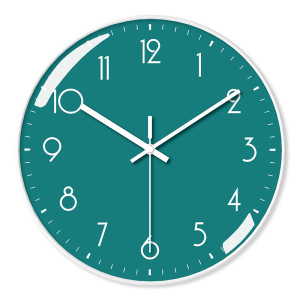Reloj de pared reloj sala de estar creativo Reloj simple hogar Punch-libre cuarzo mudo Reloj de pared dormitorio fábrica entrega
