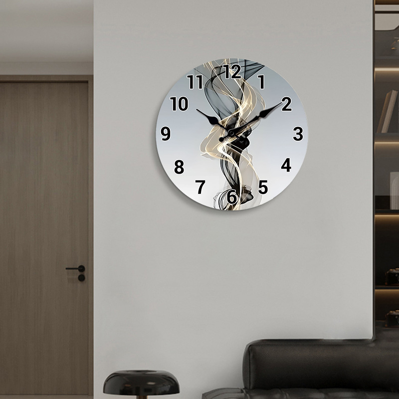 12 pulgadas fabricantes transfronterizos personalidades retro dibujos animados reloj de madera MDF silencioso decoración reloj de cuarzo