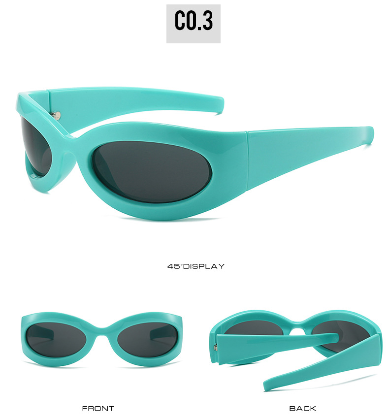 Nuovi occhiali da sole sportivi Y2K Spice Girl Macaron Occhiali anti UV personalizzati all'avanguardia_voghion.com