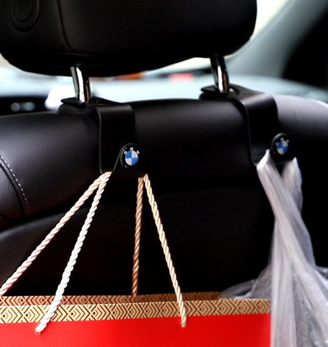 Car Hook, Car Seat Back Multi-functional Creative Hidden Hook, Interior Accessory with Car Logo