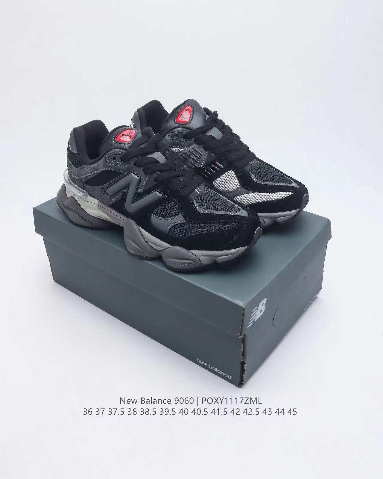 Fabricante Putian venta directa nb9060 milenio pezuña de elefante para hombres y mujeres con una base gruesa elevación deportiva de tendencia milenial para correr