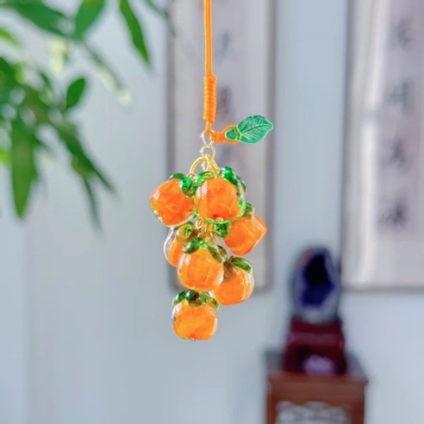 Lingyin Source Fortune And Prosperity Purple Gradient Floating Lacquer Gourd Pearl Bell Pendant Bag Car Hanging Scenic_voghion.com