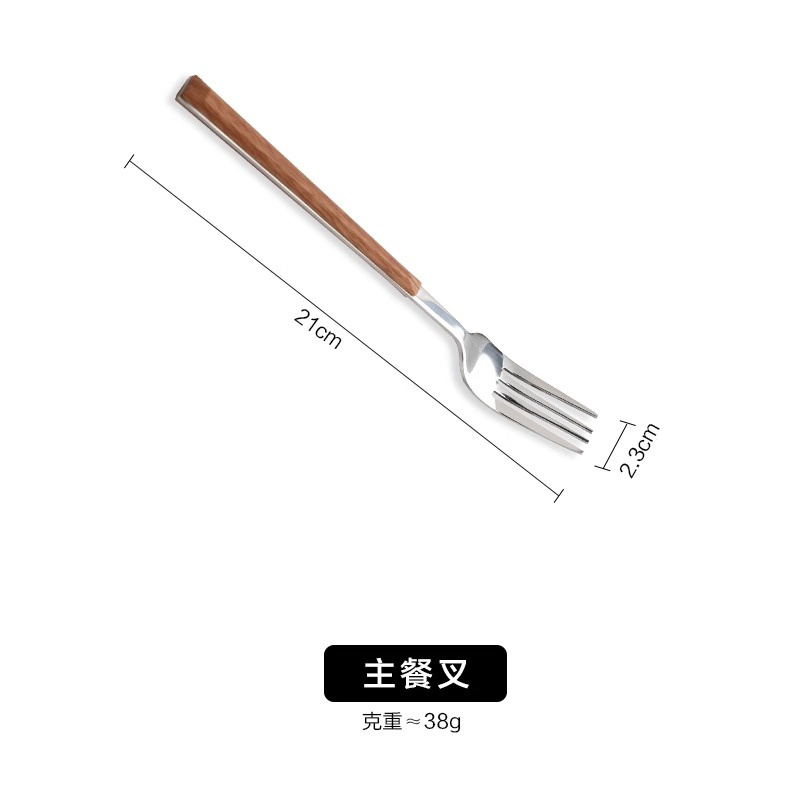 410 스테인리스 스틸 우드 패턴 메인 포크