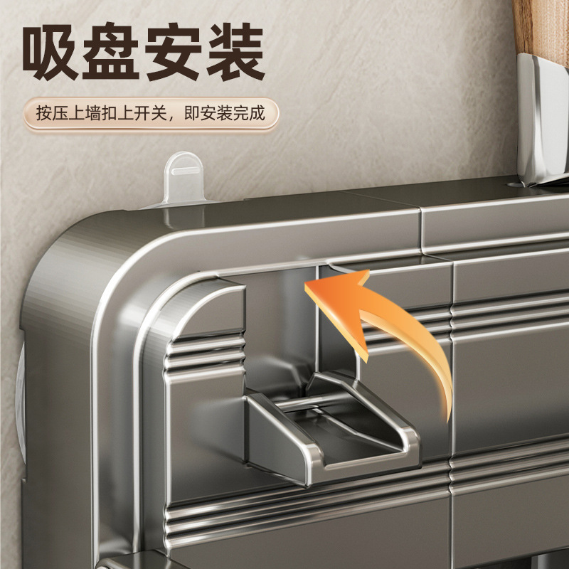 銃灰厨房物置棚折りたたみ調味料棚壁掛け刀棚家庭用品大全多機能収納棚|undefined